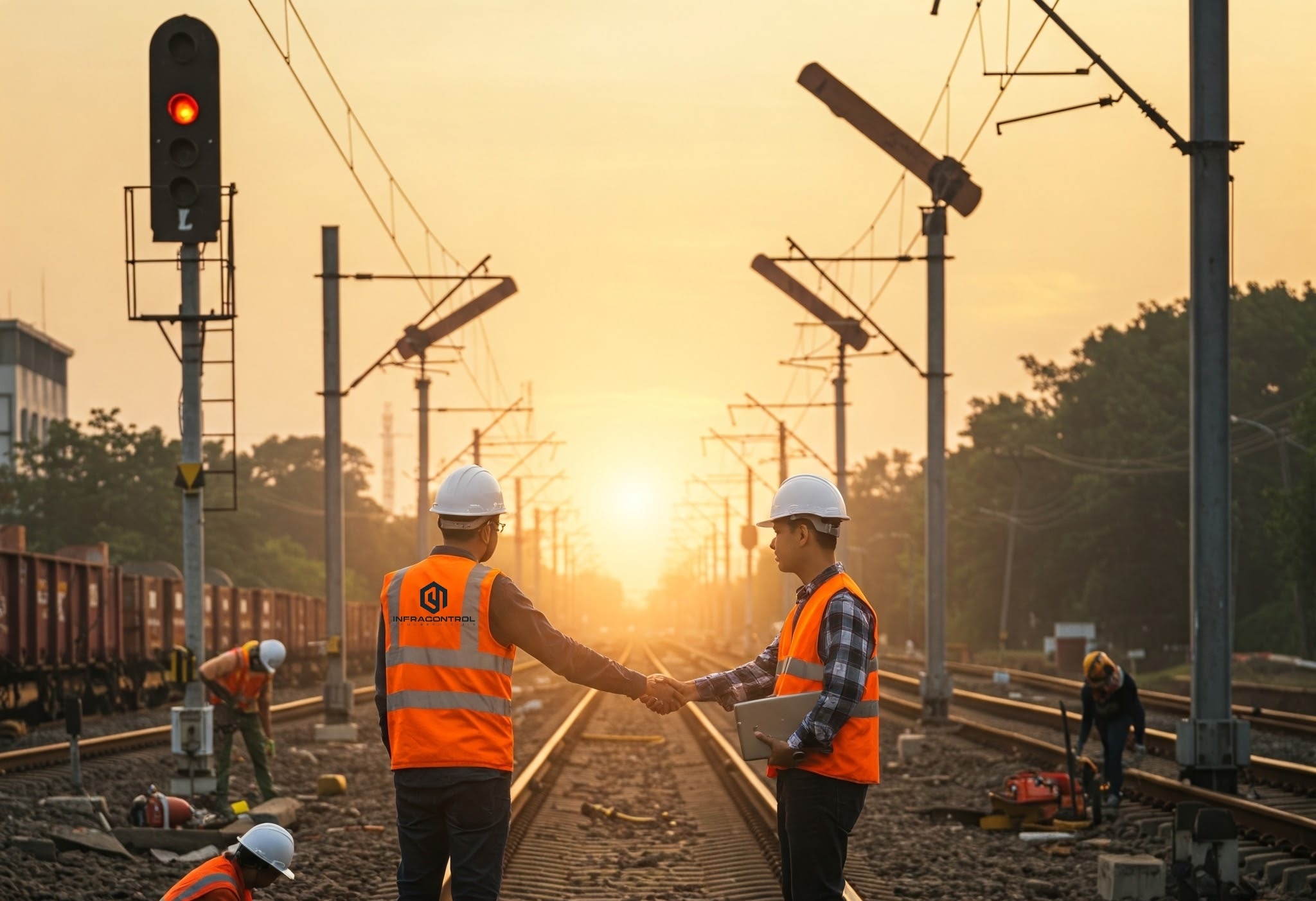 InfraControl shooting im Gleis